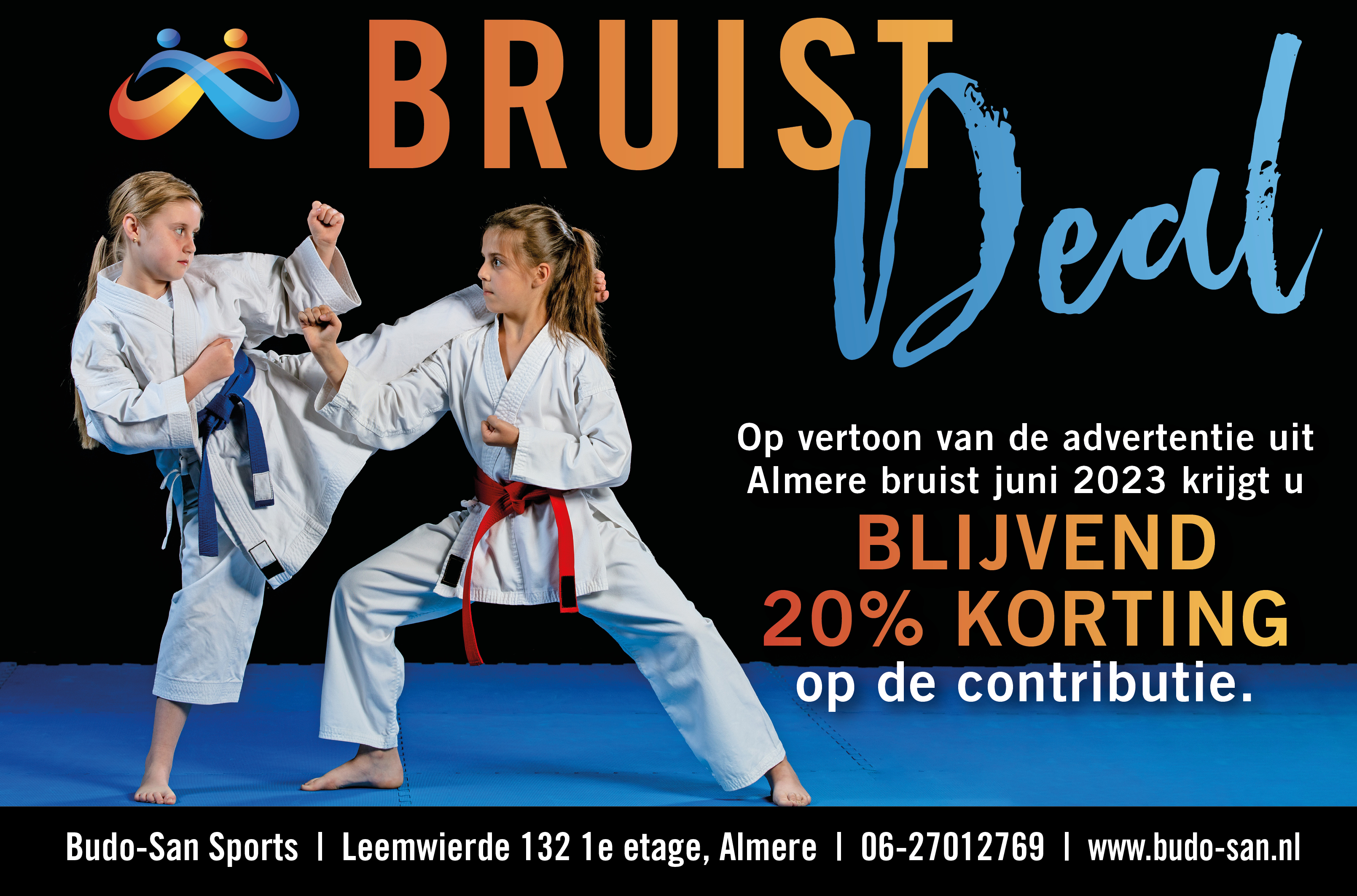 Blijvend 20% korting op de contributie.