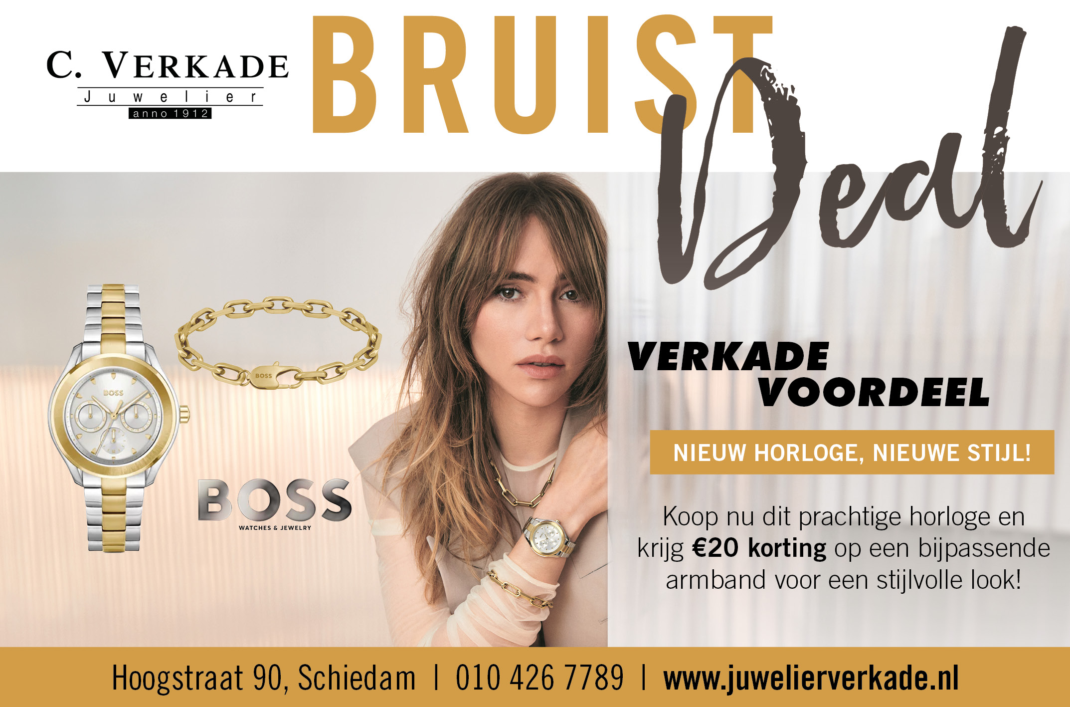 Verkade voordeel, nieuw horloge, nieuwe stijl!